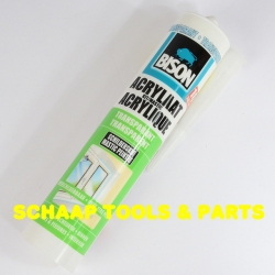 Acrylaatkit - schilderskit overschilderbare afdichtingskit transparant koker 310 ml | 6304753